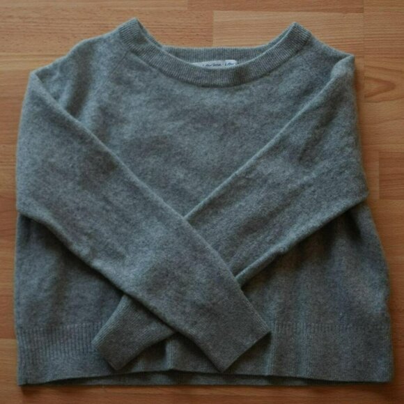& Other Stories Sweaters - & Other Stories Minimalist Preppy Cashmere Wool Jumper Sweater